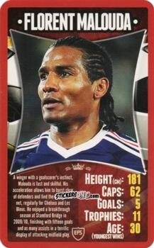 Sticker Florent Malouda - European Football Stars 2012 n. 8 - Top Trumps