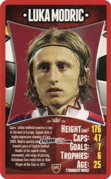 Cromo Luka Modrić - European Football Stars 2012 n. 3 - Top Trumps