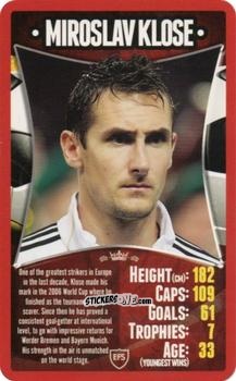 Sticker Miroslav Klose - European Football Stars 2012 n. 11 - Top Trumps