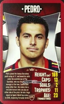 Figurina Pedro Rodríguez - European Football Stars 2012 n. 26 - Top Trumps