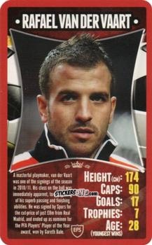 Cromo Rafael van der Vaart - European Football Stars 2012 n. 18 - Top Trumps