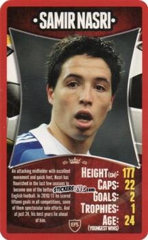 Sticker Samir Nasri - European Football Stars 2012 n. 10 - Top Trumps