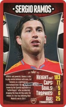 Cromo Sergio Ramos - European Football Stars 2012 n. 27 - Top Trumps