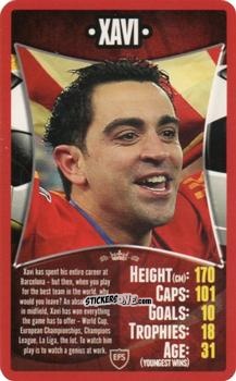 Sticker Xavi - European Football Stars 2012 n. 31 - Top Trumps