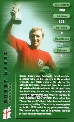 Figurina Bobby Moore - Football Legends 1 2005 n. 21 - Top Trumps