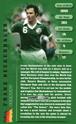 Cromo Franz Beckenbauer - Football Legends 1 2005 n. 3 - Top Trumps