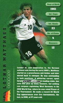 Figurina Lothar Matthaus - Football Legends 1 2005 n. 19 - Top Trumps