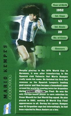 Sticker Mario Kempes - Football Legends 1 2005 n. 17 - Top Trumps