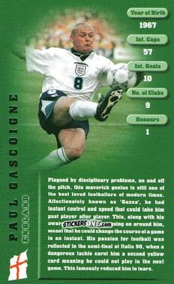 Sticker Paul Gascoigne - Football Legends 1 2005 n. 14 - Top Trumps
