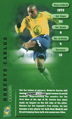 Figurina Roberto Carlos - Football Legends 1 2005 n. 6 - Top Trumps