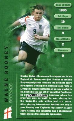 Figurina Wayne Rooney - Football Legends 1 2005 n. 27 - Top Trumps