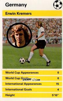 Cromo Erwin Kremers - International Greats 1979 n. 11 - Top Trumps