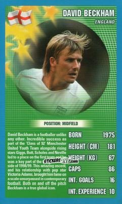 Sticker David Beckham - World Football Stars 2006 n. 25 - Top Trumps