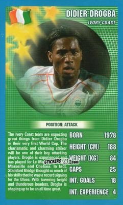 Cromo Didier Drogba - World Football Stars 2006 n. 7 - Top Trumps