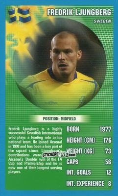 Sticker Fredrik Ljungberg - World Football Stars 2006 n. 30 - Top Trumps