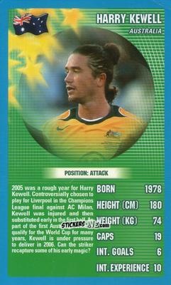 Figurina Harry Kewell - World Football Stars 2006 n. 10 - Top Trumps