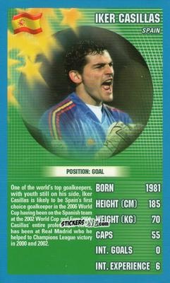 Figurina Iker Casillas - World Football Stars 2006 n. 28 - Top Trumps