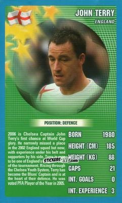 Figurina John Terry - World Football Stars 2006 n. 23 - Top Trumps