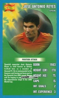Sticker Jose Antonio Reyes - World Football Stars 2006 n. 6 - Top Trumps
