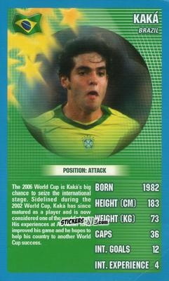 Cromo Kaka - World Football Stars 2006 n. 5 - Top Trumps