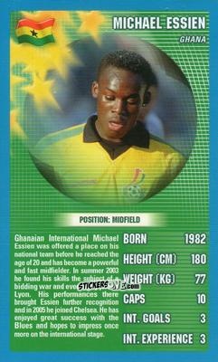 Cromo Michael Essien - World Football Stars 2006 n. 9 - Top Trumps