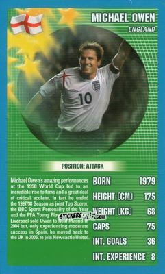 Cromo Michael Owen - World Football Stars 2006 n. 27 - Top Trumps