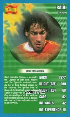 Cromo Raul - World Football Stars 2006 n. 14 - Top Trumps