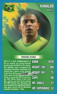 Figurina Ronaldo - World Football Stars 2006 n. 4 - Top Trumps