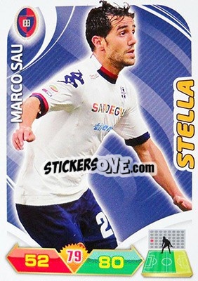 Cromo Marco Sau - Calciatori 2012-2013. Adrenalyn XL n. 48 - Panini