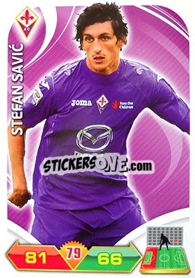 Cromo Stefan Savic - Calciatori 2012-2013. Adrenalyn XL n. 88 - Panini