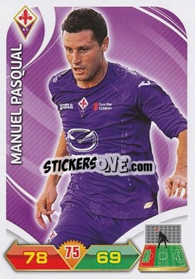 Figurina Manuel Pasqual - Calciatori 2012-2013. Adrenalyn XL n. 90 - Panini