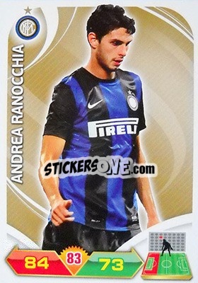 Figurina Andrea Ranocchia - Calciatori 2012-2013. Adrenalyn XL n. 124 - Panini