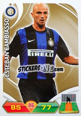 Figurina Esteban Cambiasso - Calciatori 2012-2013. Adrenalyn XL n. 129 - Panini