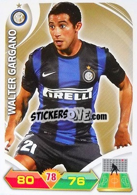 Cromo Walter Gargano - Calciatori 2012-2013. Adrenalyn XL n. 130 - Panini