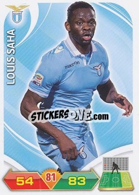 Figurina Louis Saha - Calciatori 2012-2013. Adrenalyn XL n. 177 - Panini