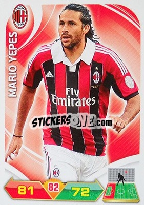 Cromo Mario Yepes - Calciatori 2012-2013. Adrenalyn XL n. 185 - Panini