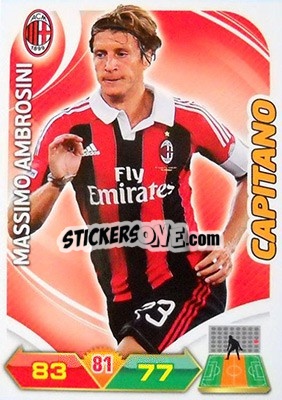 Cromo Massimo Ambrosini - Calciatori 2012-2013. Adrenalyn XL n. 192 - Panini