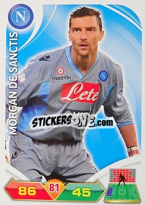Sticker Morgan De Sanctis - Calciatori 2012-2013. Adrenalyn XL n. 205 - Panini