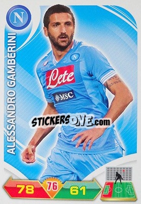 Cromo Alessandro Gamberini - Calciatori 2012-2013. Adrenalyn XL n. 206 - Panini