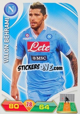 Cromo Valon Behrami - Calciatori 2012-2013. Adrenalyn XL n. 210 - Panini