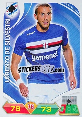 Figurina De Silvestri - Calciatori 2012-2013. Adrenalyn XL n. 300 - Panini