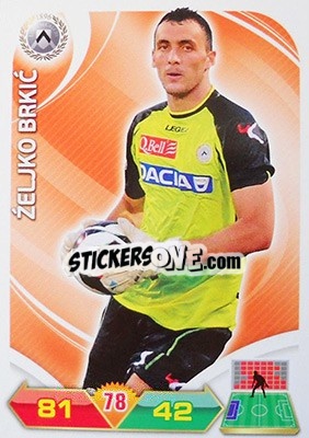 Sticker Željko Brkic - Calciatori 2012-2013. Adrenalyn XL n. 350 - Panini