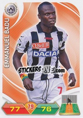 Cromo Emmanuel Badu - Calciatori 2012-2013. Adrenalyn XL n. 357 - Panini