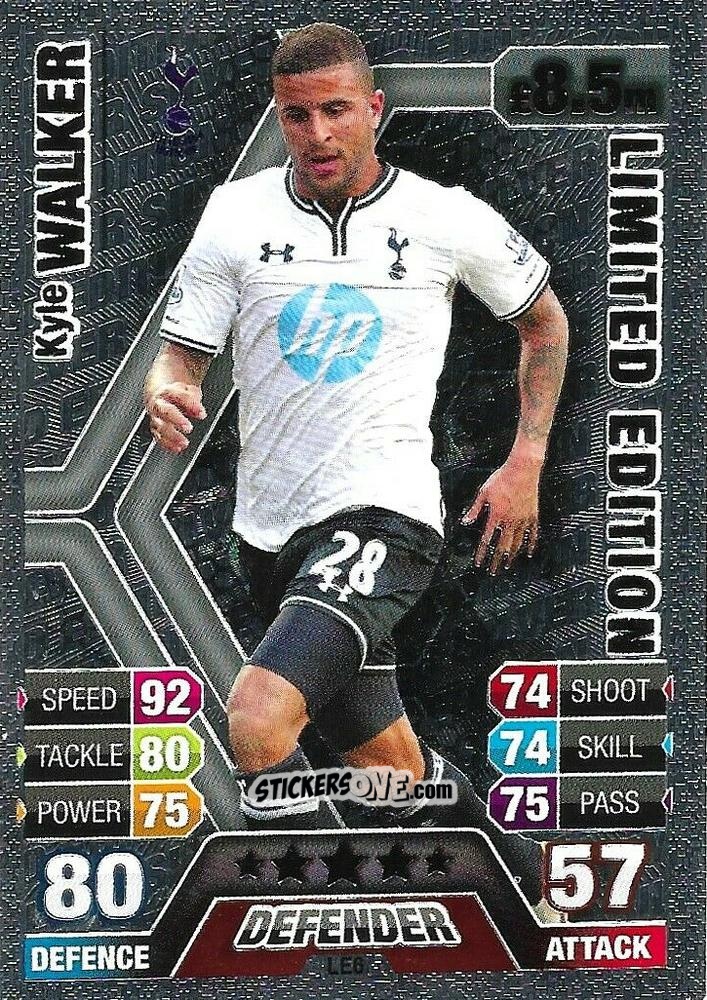 Sticker Kyle Walker - English Premier League 2013-2014. Match Attax n. LE6 - Topps