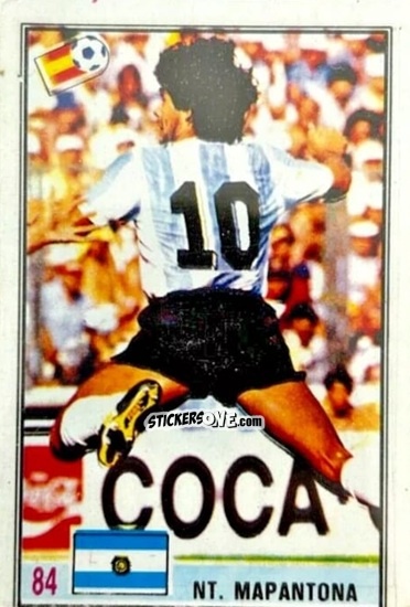 Cromo Diego Maradona - Mundial '82 n. 77 - V. DOGIAKOS & CO
