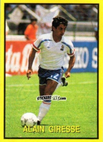 Figurina Alain Giresse - Les Grands Joueurs d'Europe 1988 n. 19 - Vallardi