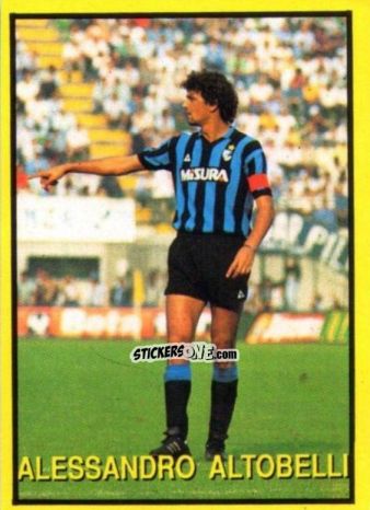 Cromo Alessandro Altobelli - Les Grands Joueurs d'Europe 1988 n. 74 - Vallardi