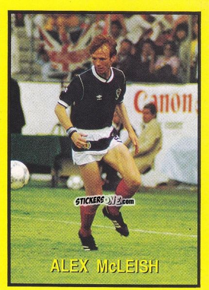 Cromo Alex Mc Leish - Les Grands Joueurs d'Europe 1988 n. 67 - Vallardi
