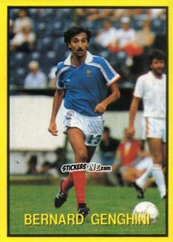 Sticker Bernard Genbghini - Les Grands Joueurs d'Europe 1988 n. 16 - Vallardi