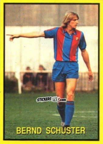 Cromo Bernd Schuster - Les Grands Joueurs d'Europe 1988 n. 113 - Vallardi